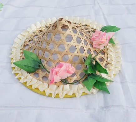 Mexican Bamboo Hat Woven Hat Mexican Party Hat Coolie Hat Sombrero Decorative Hat