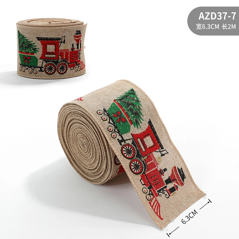  1 Roll of Xmas Party Decorative Ribbon Christmas Crafts DIY Ribbon Wrapping Ribbon