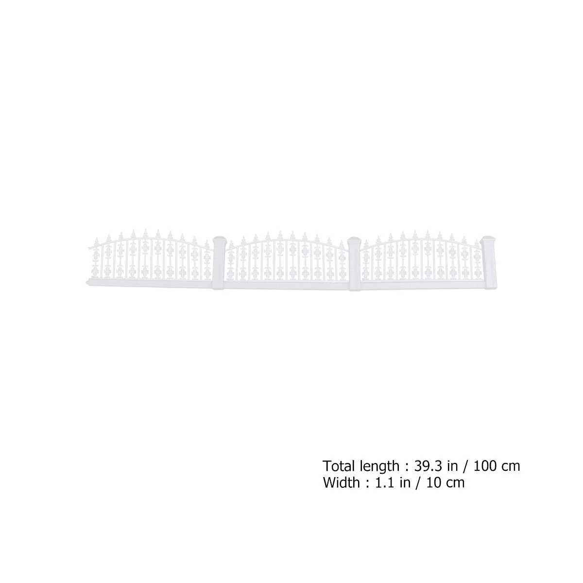 1m 1/100 DIY Garden Fence Courtyard Fence Ornament Sand Table Building Model Materials (MR1401)