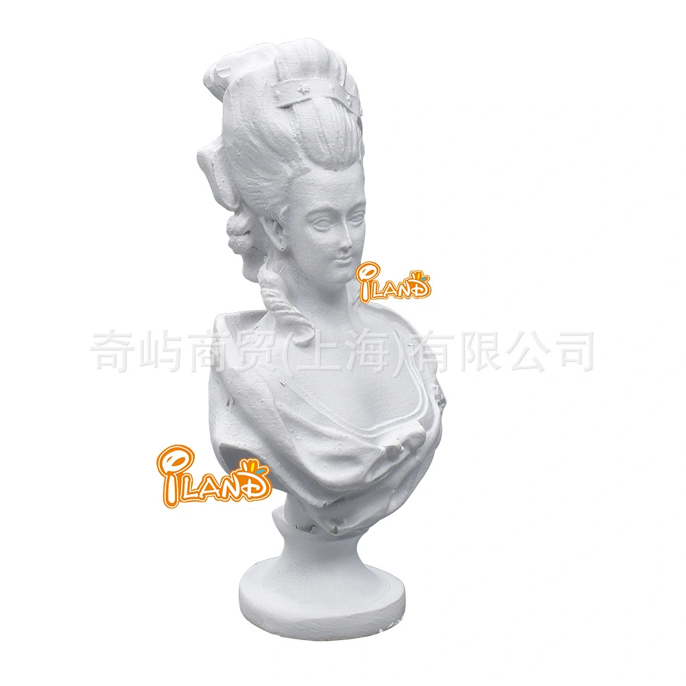 Mini Resin Statue Miniature Ornament Mary Queen Bust Statue Mini Head Statue Mini House Decor