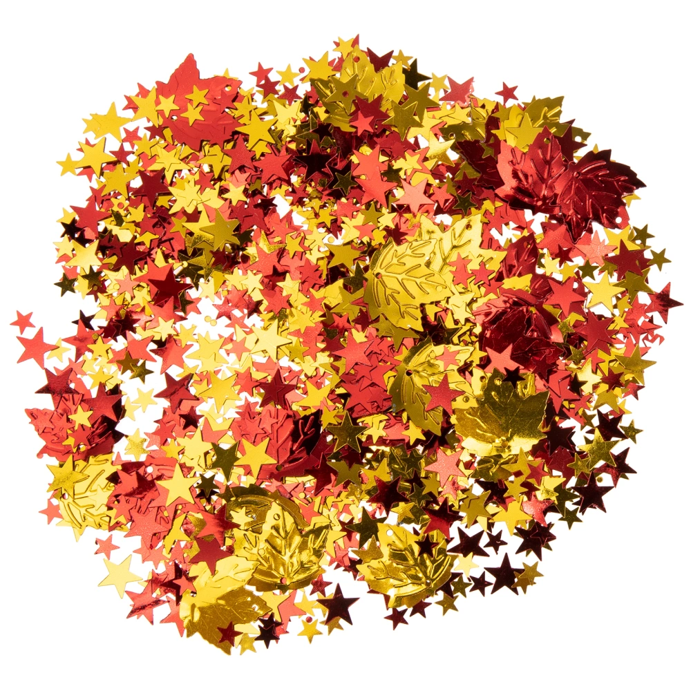 4 bags of Party Maple Leaf Confetti Glitter Confetti Thanksgiving Confetti