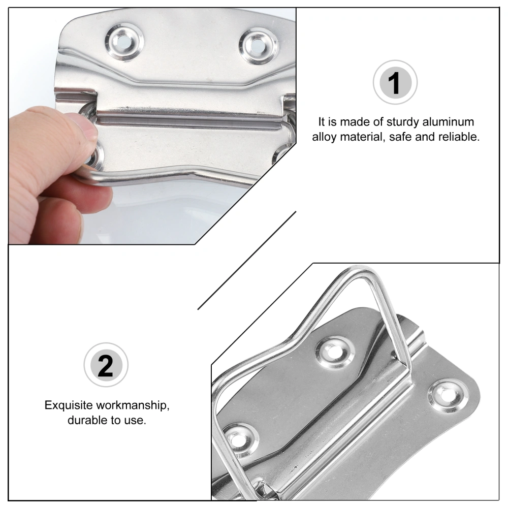 2pcs Toolbox Pull Handle Stainless Steel Folding Pull Handle Toolbox Case Ring Pull Handle