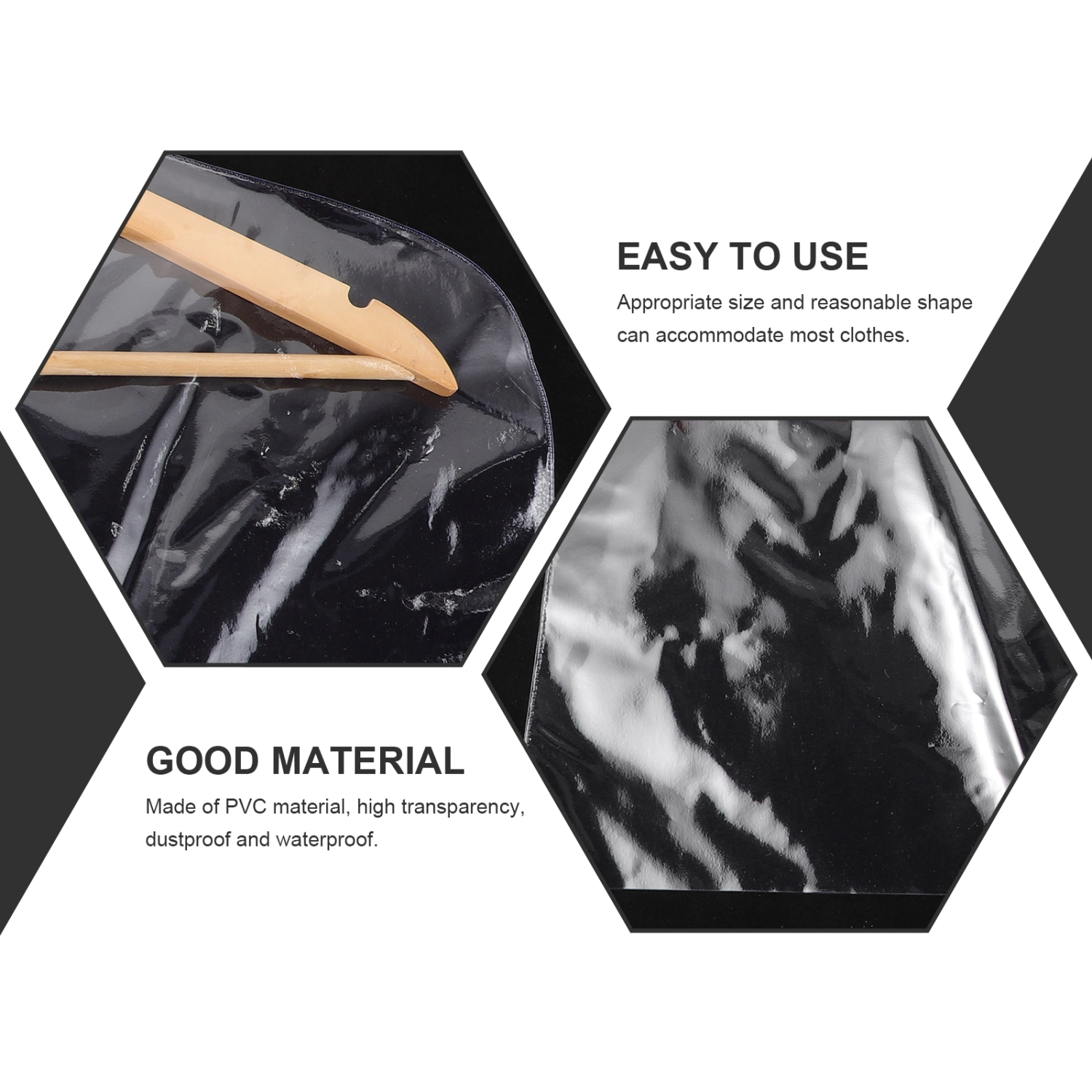 10Pcs Clear Plastic Clothes Shoulder Covers Hanging Shoulder Covers Clothing Dust Covers