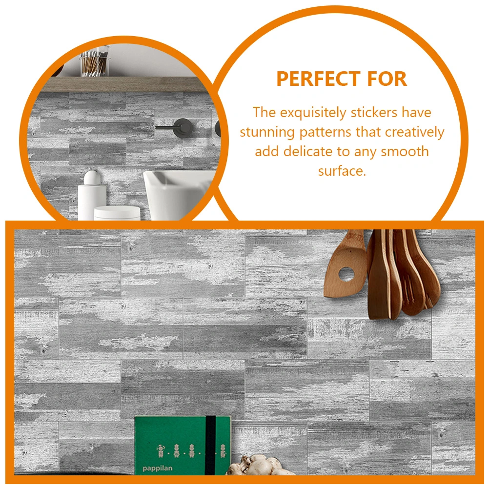 16pcs Brick Wall Stickers Self-adhesive Wallpaper Home Decor Living Room Wall Art Brick Sticker