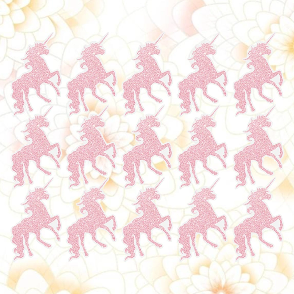 1Pc Adorable Pink Unicorn Sticker Creative Removable Wall Decal Delicate Door Wall Window Sticker for Home Hotel Cafe