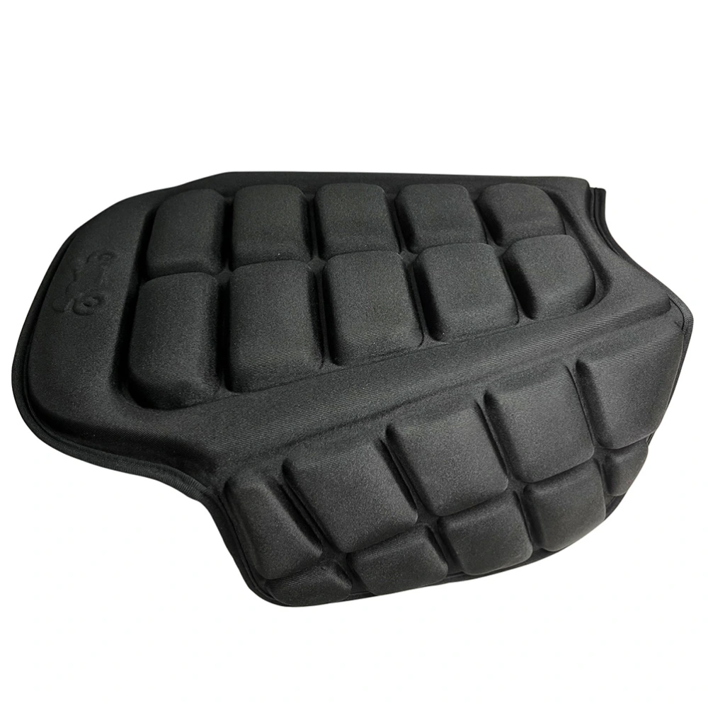 1pc Motorcycle Cushion With Leg Guard 3d Crush Resistance Padded Cushion (Black)