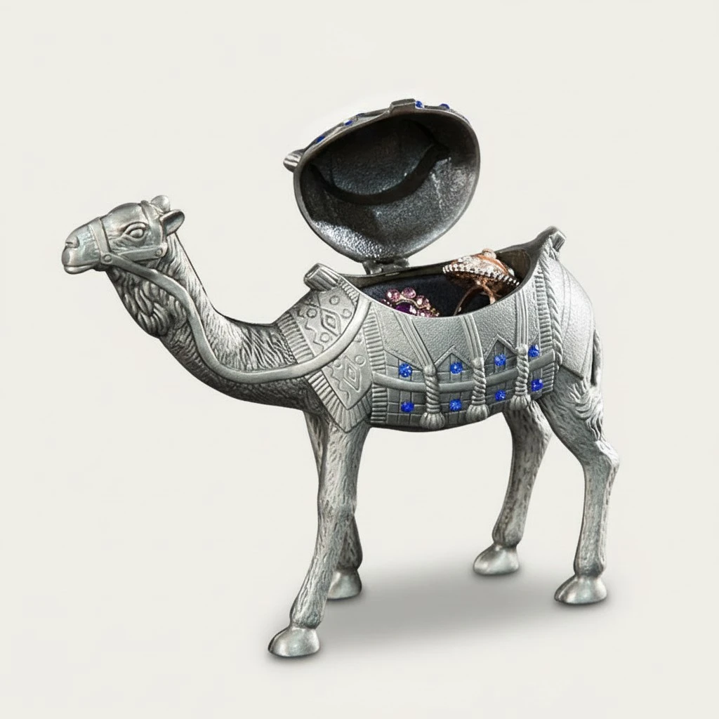 Jewelry Holder Camel Shaped Ring Holder Jewelry Organizer Lipstick Storage Container Craft