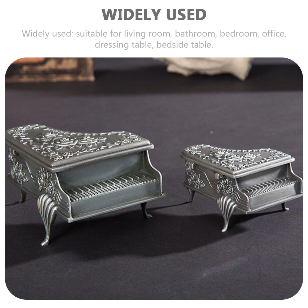 Jewelry Storage Box Retro Style Ear Stud Ring Box Multi-purpose Jewelry Box