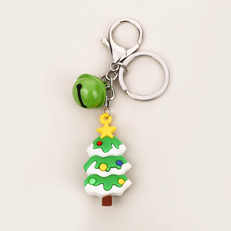 4pcs Hanging Keychain Christmas Tree Keychain Purse Bag Charm Pendant Keychain Decor