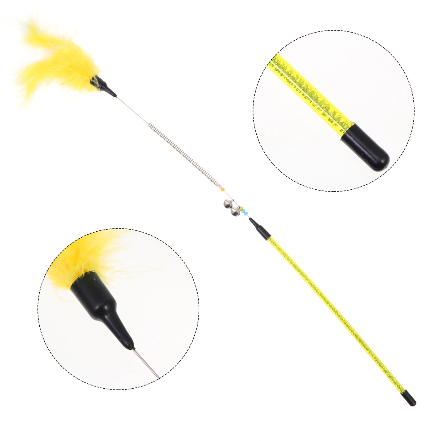 Interactive Cat Toys Cat Feather Teaser Sticks Cat Teasing Toys Pet Supplies