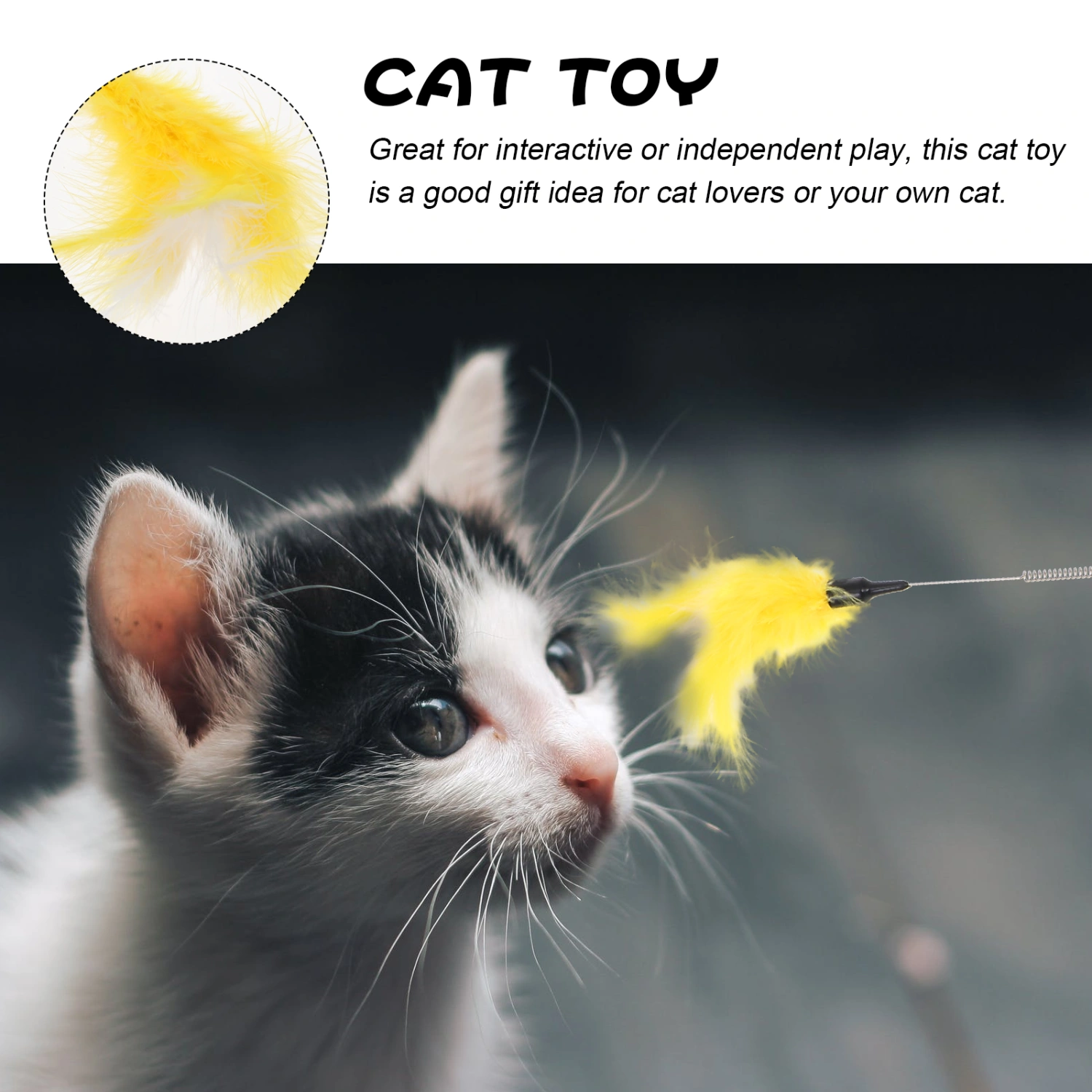 Interactive Cat Toys Cat Feather Teaser Sticks Cat Teasing Toys Pet Supplies
