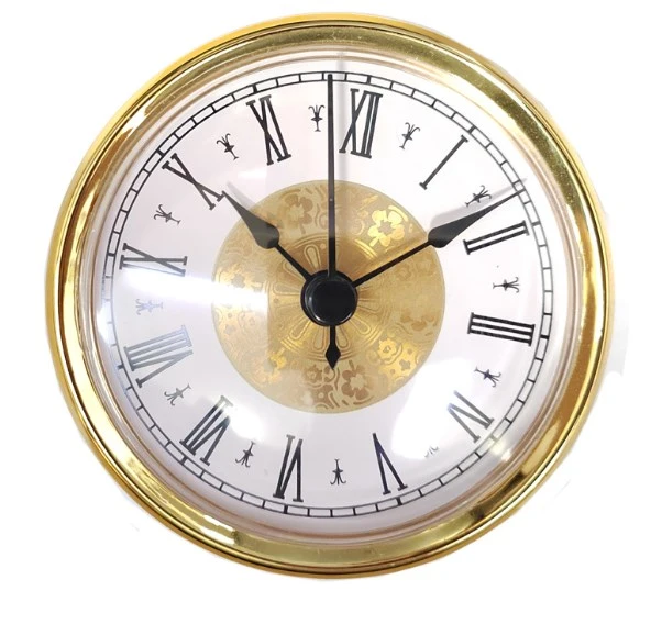 Retro Clock Insert DIY Round Clock Head Silent Clock Head Insert Quartz Clock Insert Clock Pendant