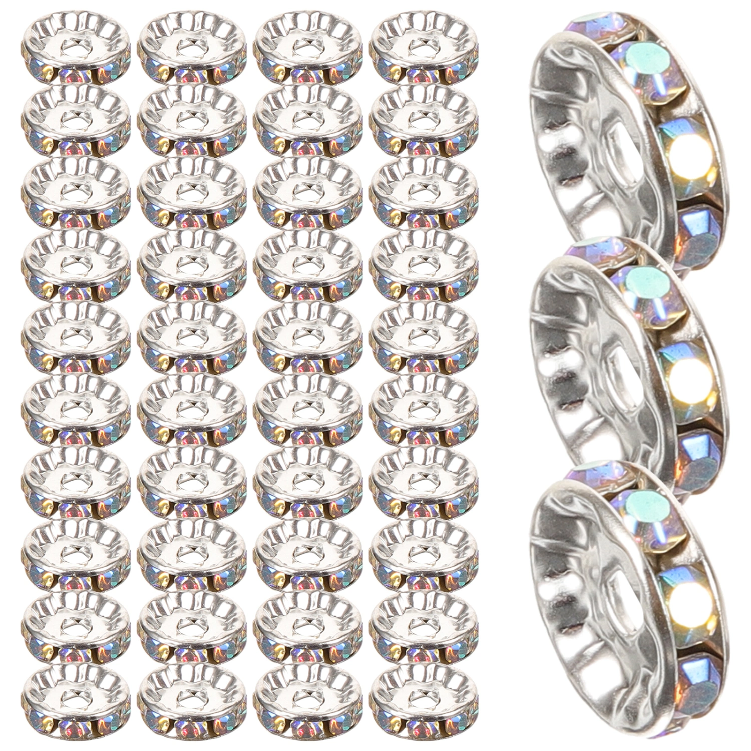 100Pcs Small Spacer Beads DIY Jewelry Beads Chic Spacer Beads Bracelet Making Beads