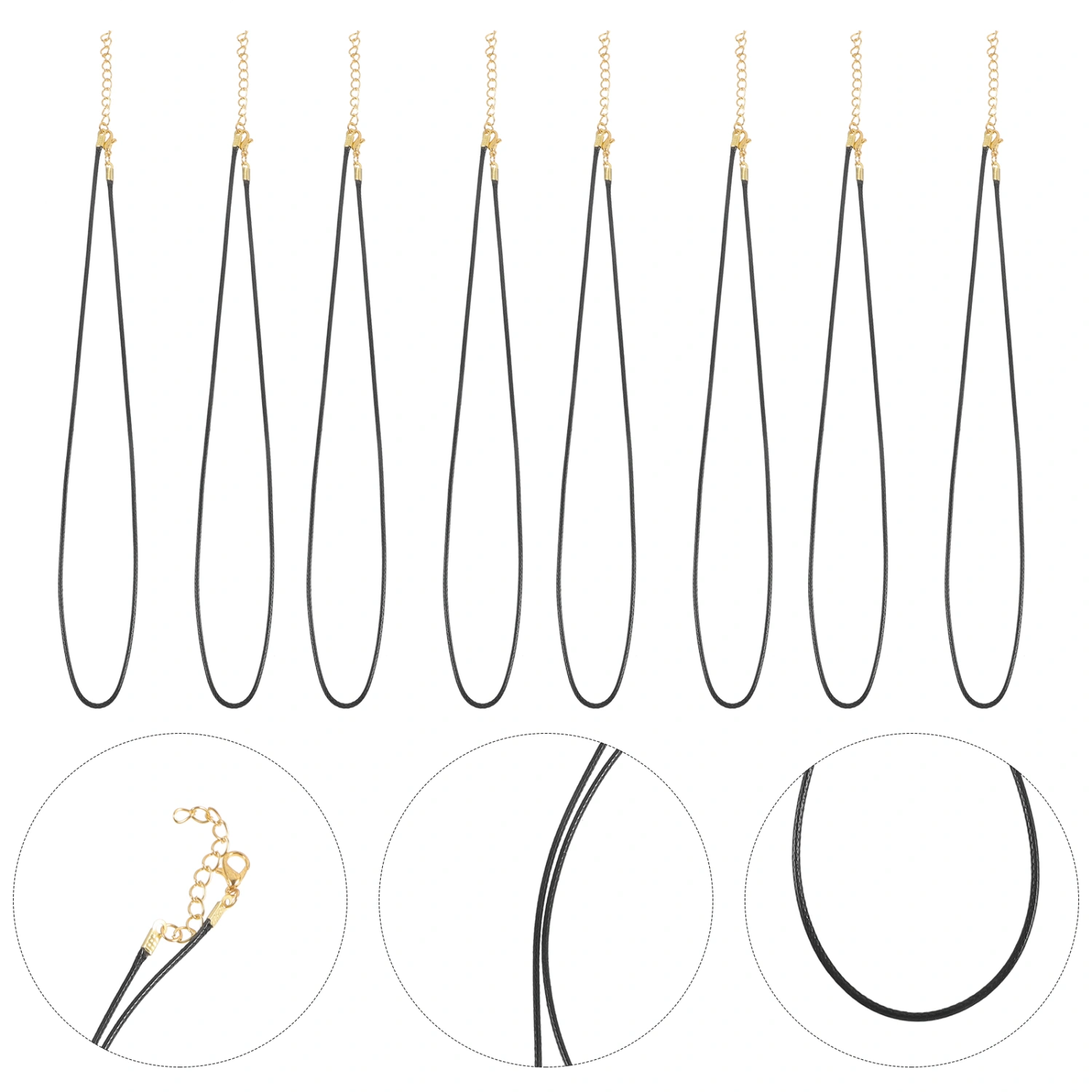 50pcs Necklaces Jewelry Cord Clasp Necklace String Bracelet Necklace DIY Cord Jewelry DIY String