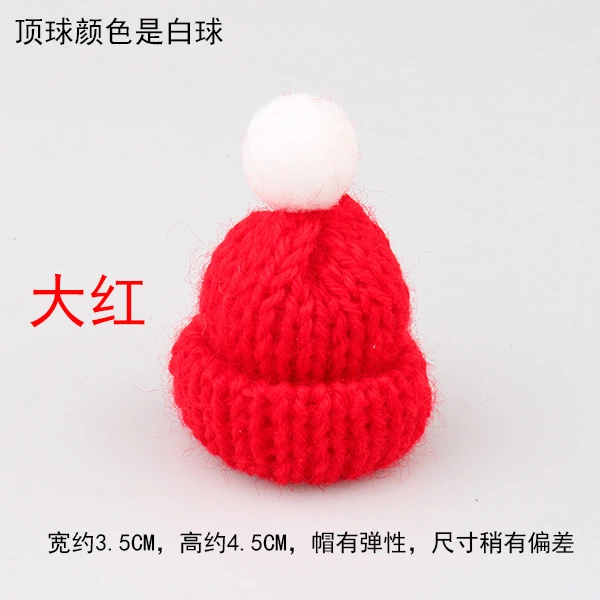 24pcs Christmas Wine Bottle Covers Doll Hats Adorable Miniature Hats Bottle Decors