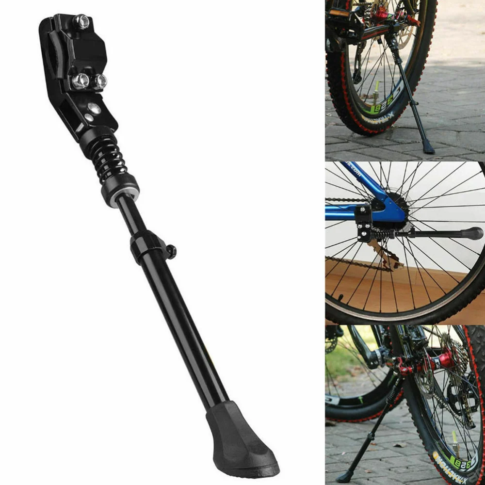 Bike Kickstand Adjustable Mountain Bike Side Kick Stand Foot Brace Stand