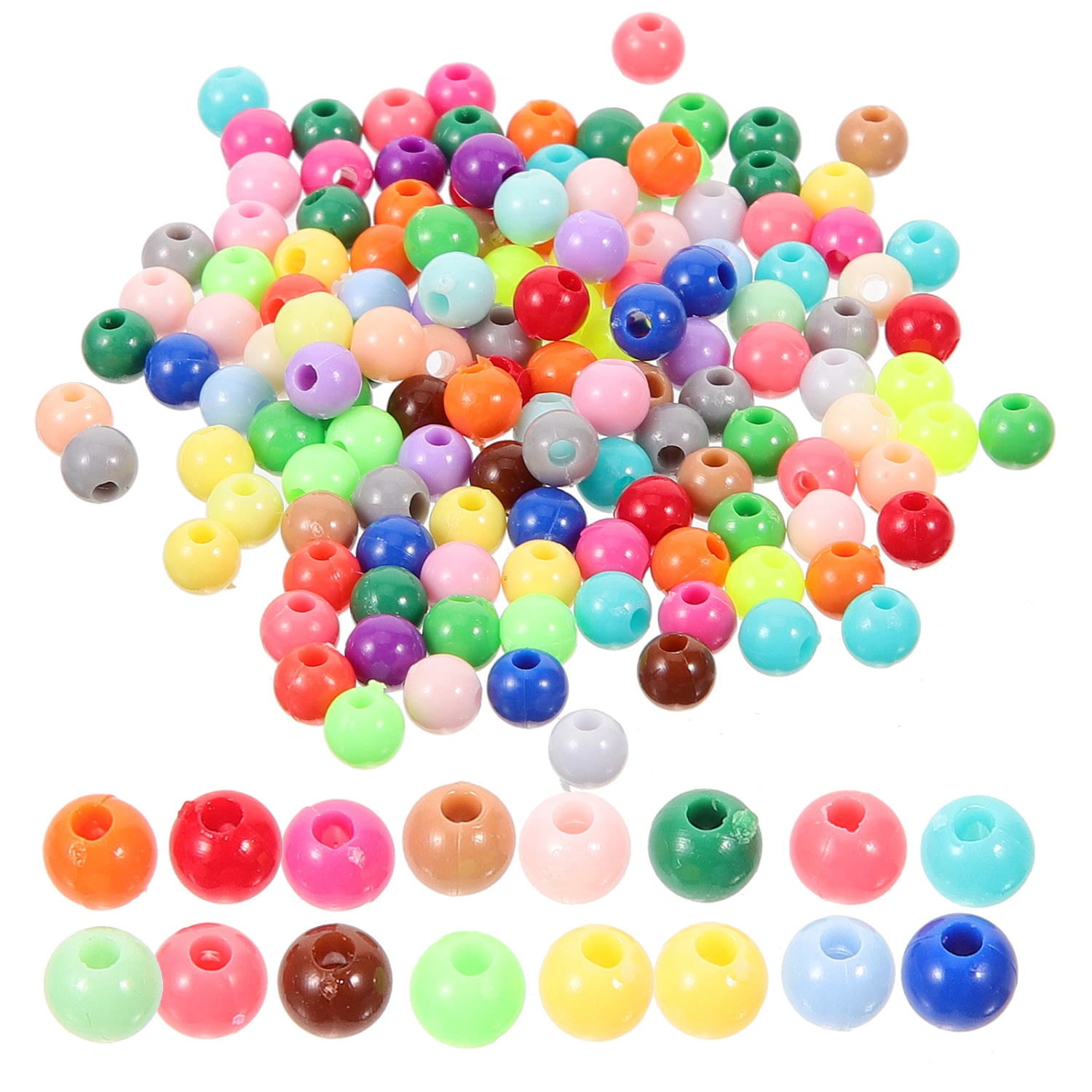 5 Bags of Acrylic Beads DIY Bracelet Beads Crafting Beads DIY Spacer Beads Jewelry DIY Making Beads