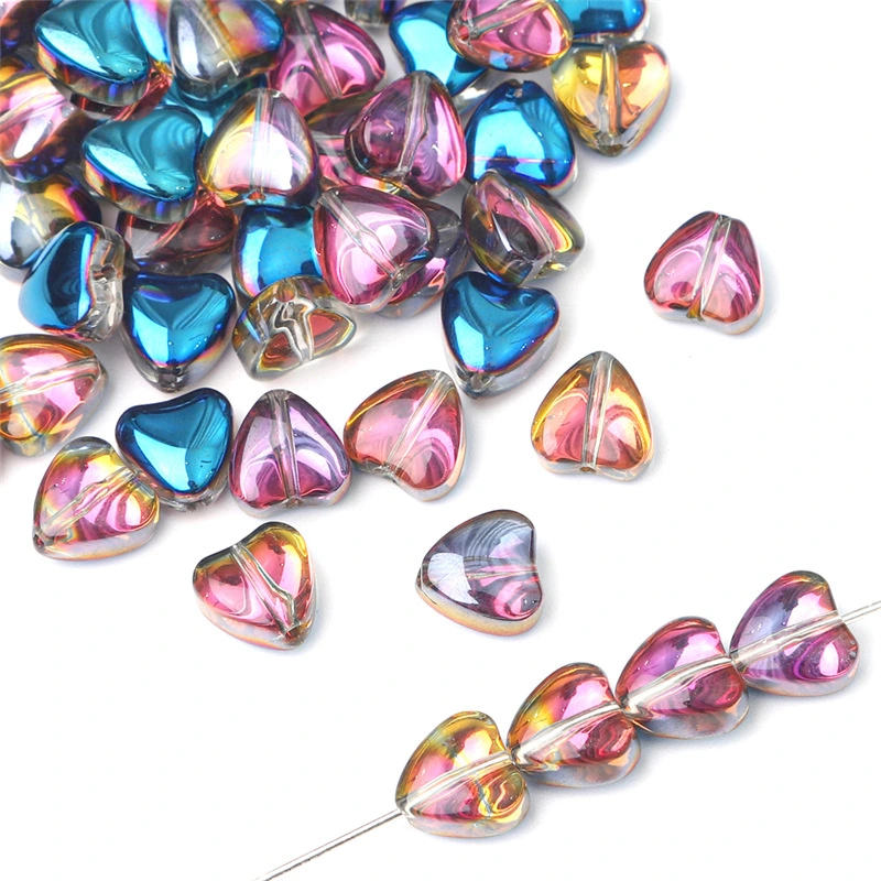 1 Bag of Acrylic Heart Loose Beads DIY Spacer Beads DIY Necklace Beads Jewelry Making Beads