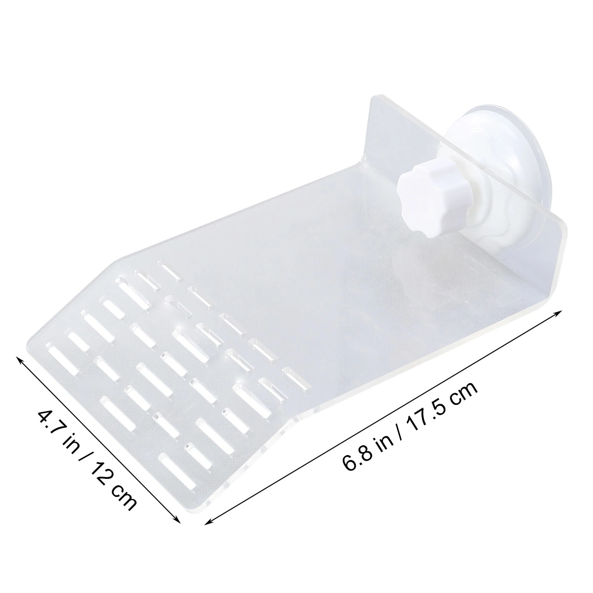 Acrylic Turtle Dock Basking Platform Floating Turtle Pier with Suction Cups Size M