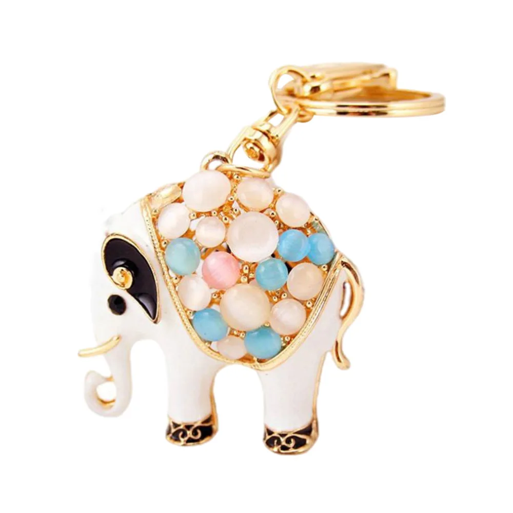 1pc Lovey Elephant Shape Key Chain Pendant Key Decor Key Pendant Bag Decor