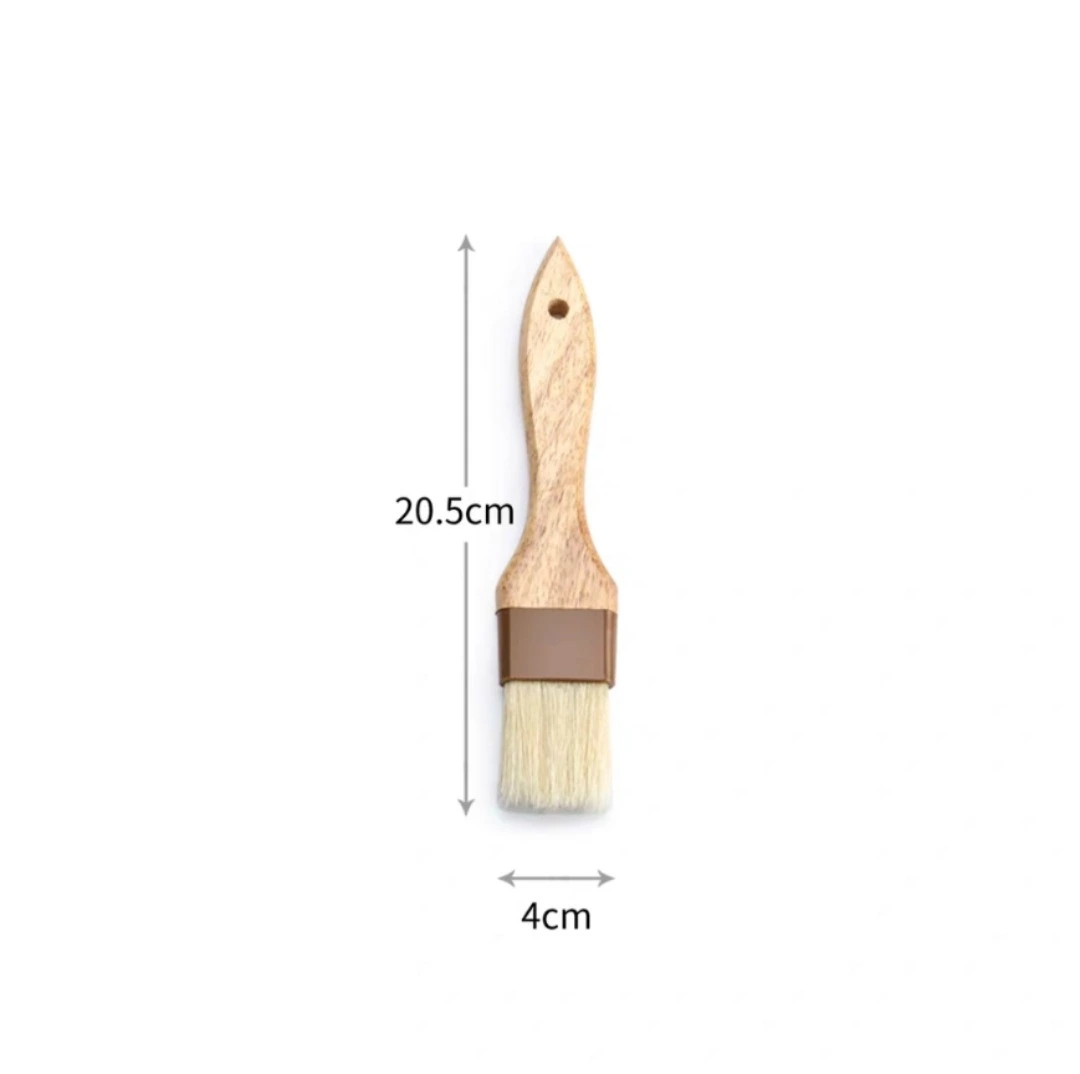 3pcs Basting Brushes Pastry Brushes Bristle Barbecue Brushes Grilling Oil Brushes