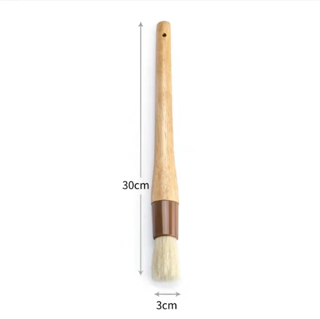 3pcs Basting Brushes Pastry Brushes Bristle Barbecue Brushes Grilling Oil Brushes