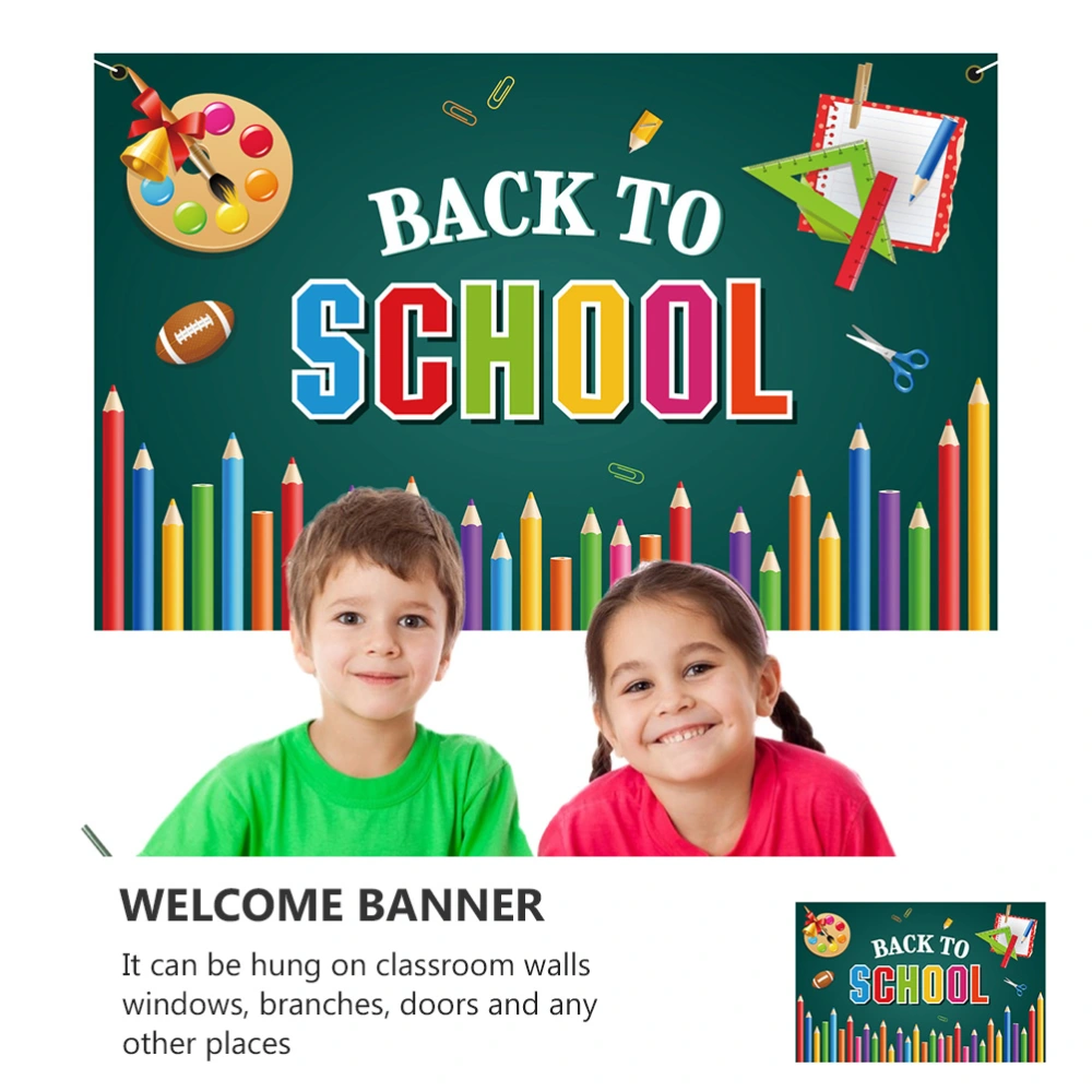 1pc Back-to-school Season Banner Back to School Party Banner (Assorted Color)