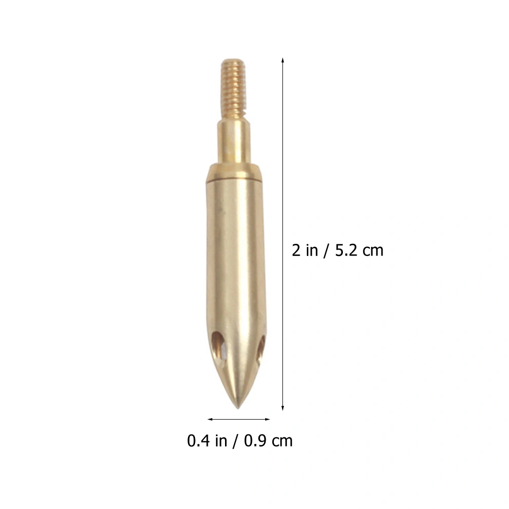Professional Archery Shooting Whistling Arrowhead Signal Arrow Head for Outdoor (Golden)
