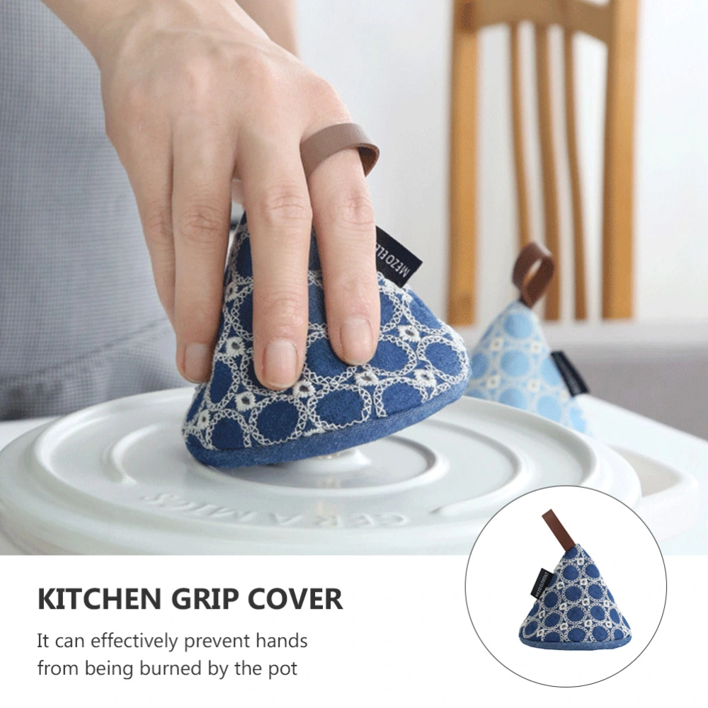 1Pc Pot Cover Protector Heat Insulated Cover Triangle Pot Pot Accessory