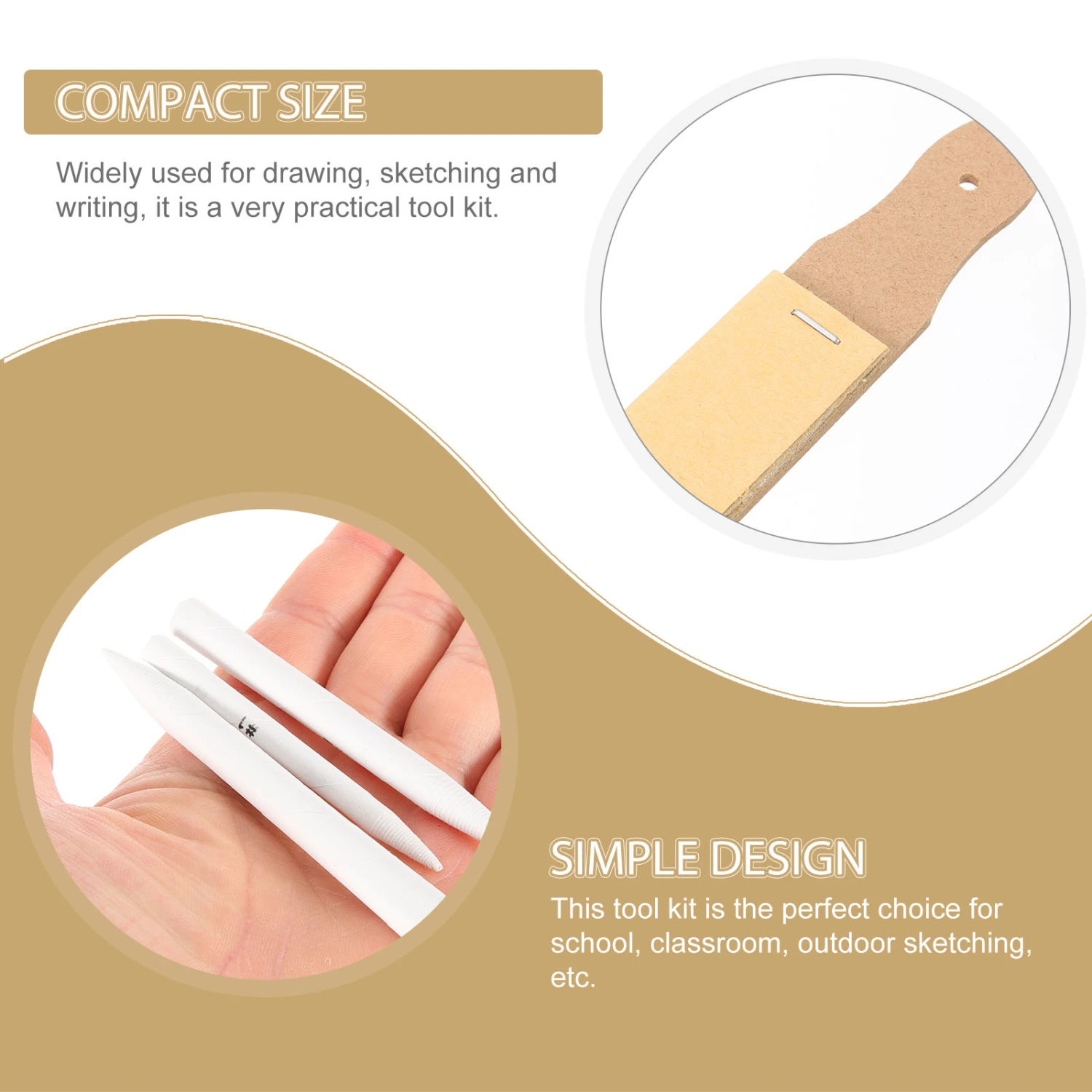 1 Set Paper Blending Stump Smudge Erase Tool Student Sketch Art Drawing Equipment