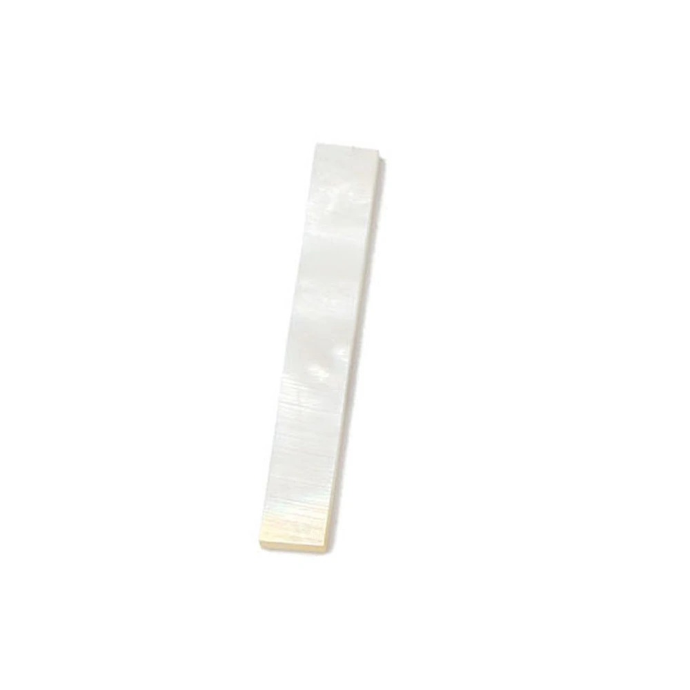 10pcs Flat Guitar Inlay Material White Shell Block 2mm Thickness for Vintage Guitar Banjo Mandolin GF125 (White)