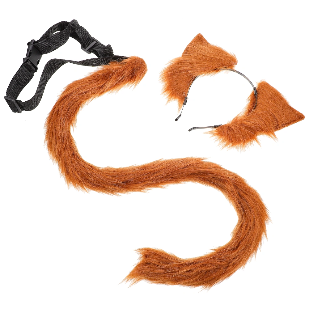 1 Set Stage Performance Costume Props Party Simulated Cat Tail Hair Decor Set