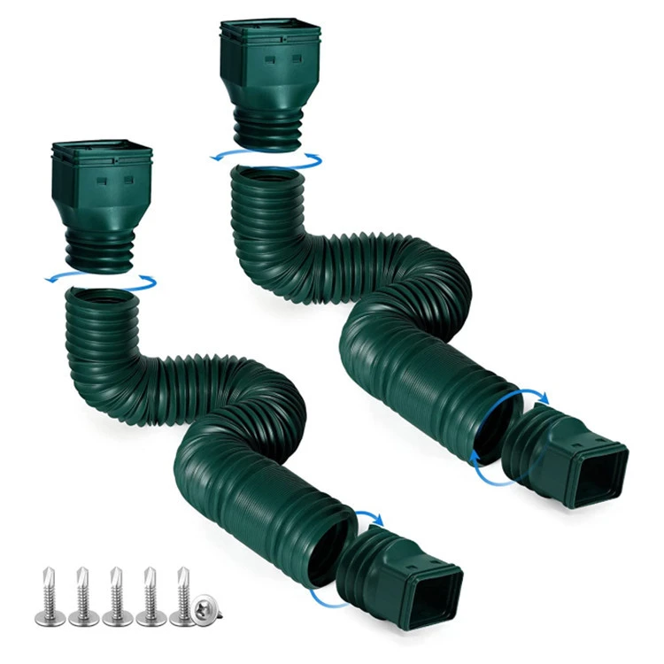 1 Set Downspout Extender Rainwater Drainage Pipe Drain Downspout Extender