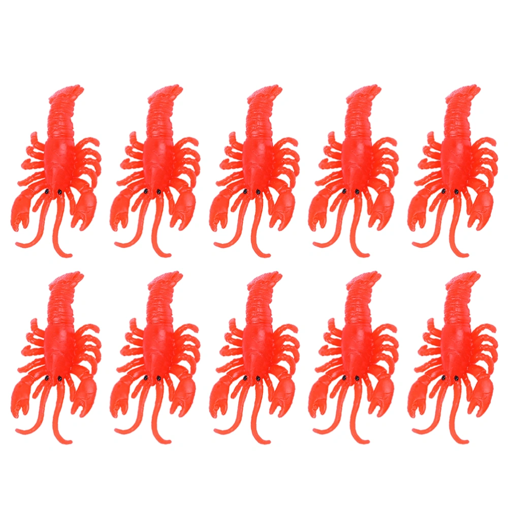 25Pcs Interesting Fake Lobsters Educational Mini Lobsters Wear-resistant Toy Lobsters