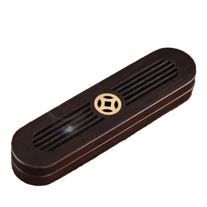 Wooden Incense Box Wood Aroma Burner Incense Holder Stand for Home Office Gym