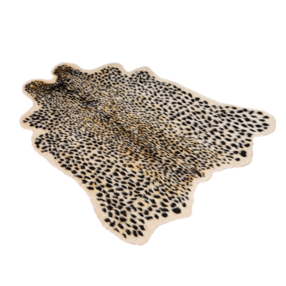 Modern Artificial Plush Simulation Leopard Living Room Carpet Bedroom Rug for Solid Home Decorator Floor Mat Carpet Size - S (Leopard Print)