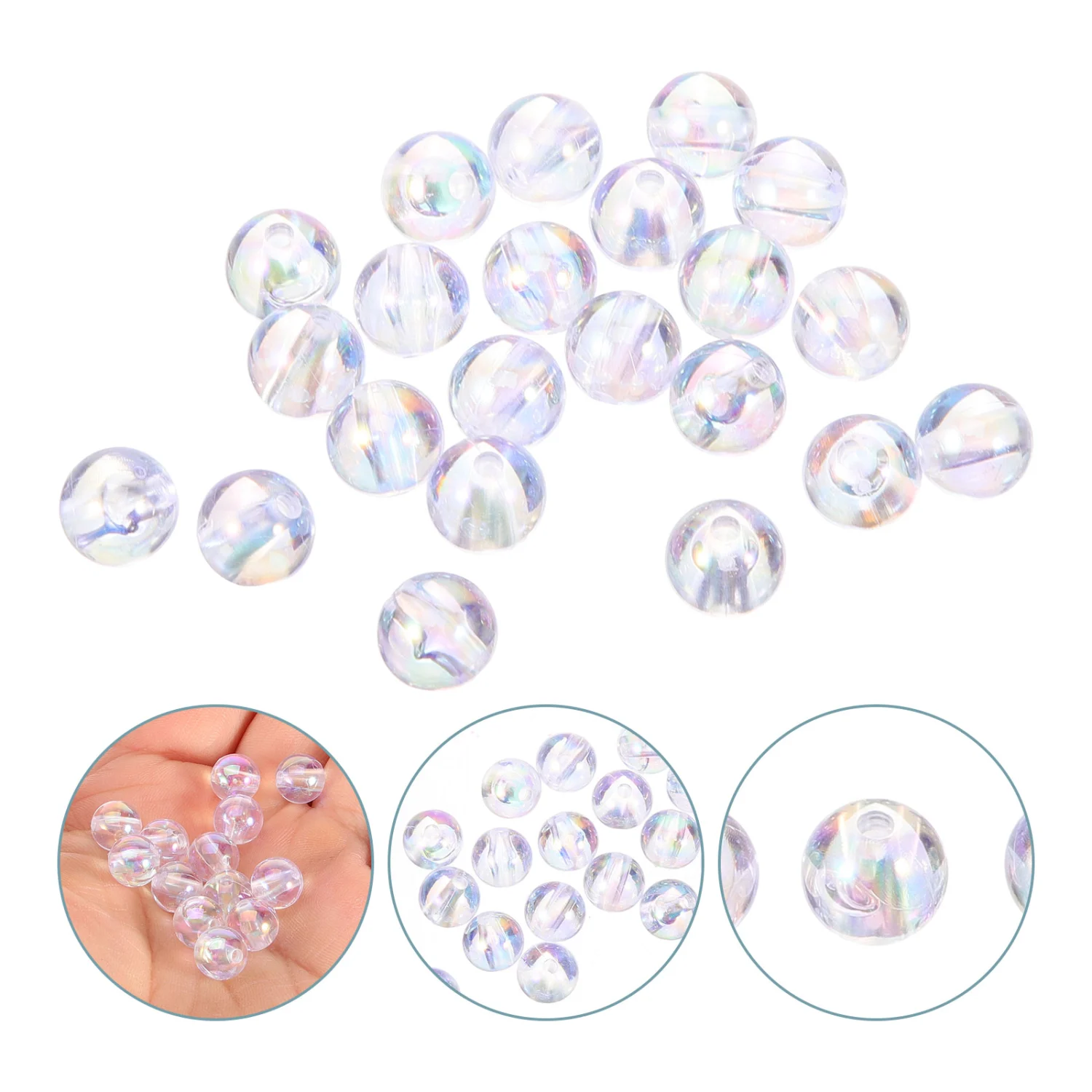 1 Pack Acrylic Beads Jewelry Making Beads Jewelry Spacer Beads DIY Spacer Beads for Jewelry Making