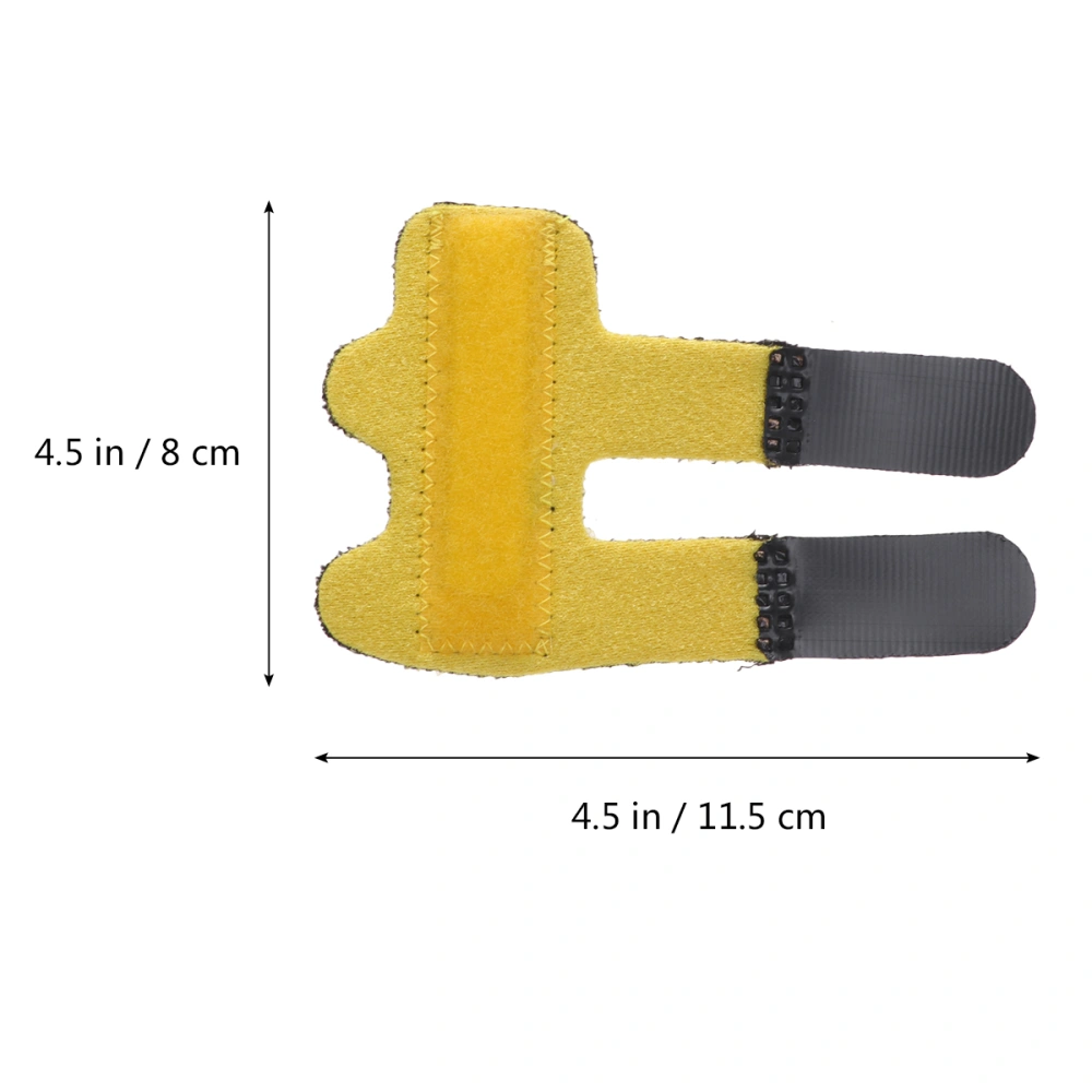 Pain Relief Aluminium Finger Splint Finger Fracture Protection Brace Finger Injury Corrector Supportor Yellow