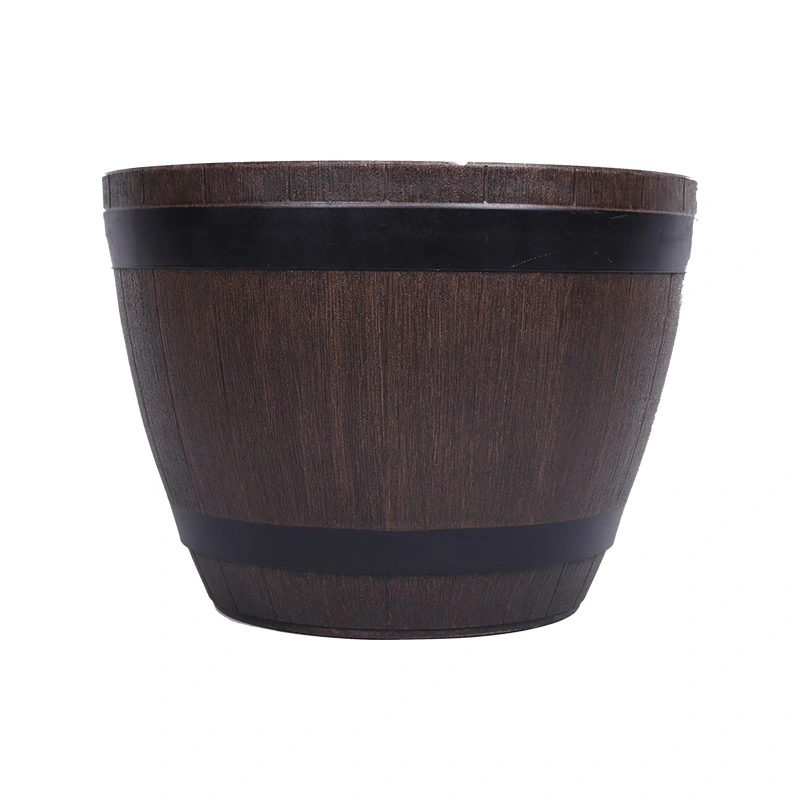 Barrel Planter Large Planter Pot Garden Tree Planter Garden Flower Pot Large Planter for Patio