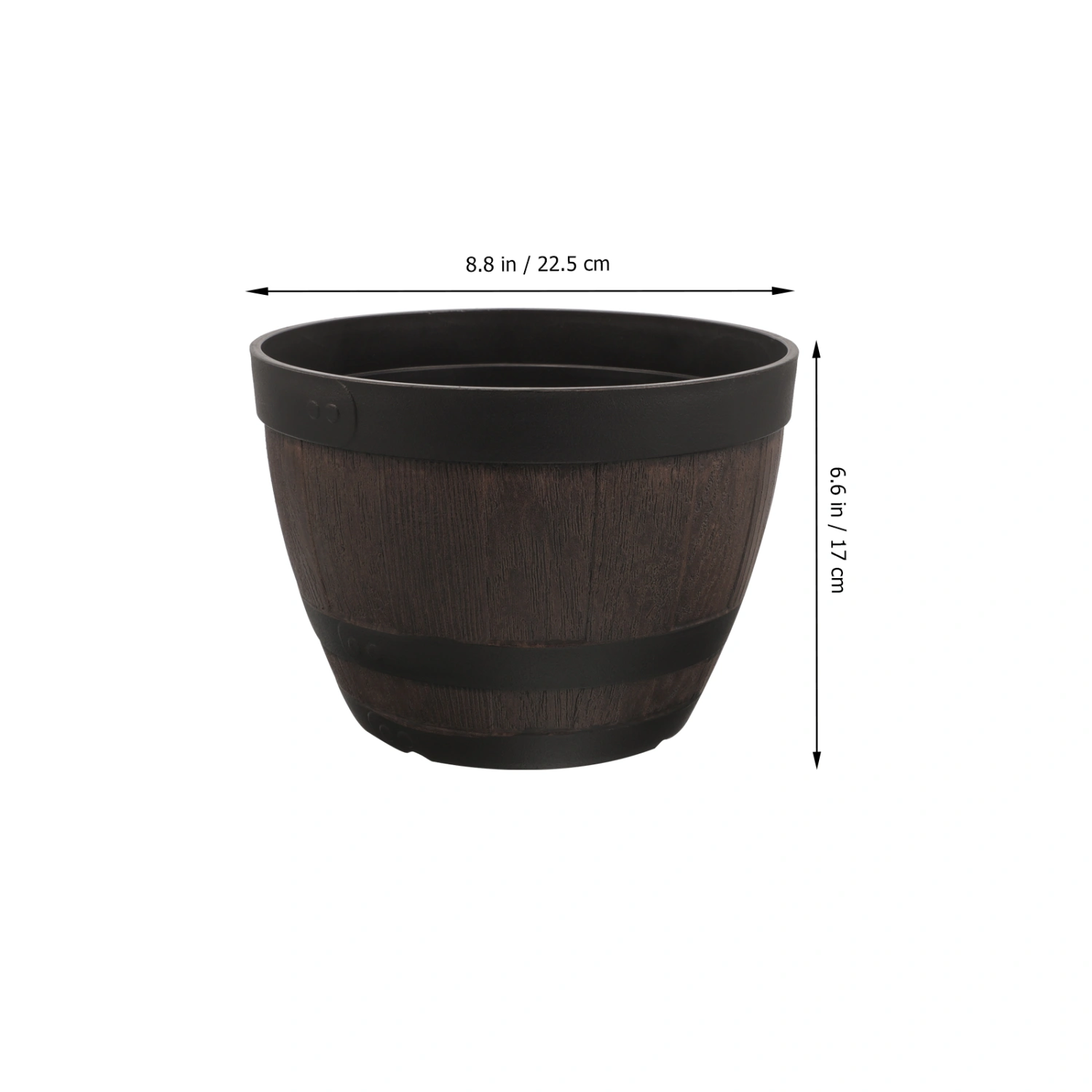 Barrel Planter Large Planter Pot Garden Tree Planter Garden Flower Pot Large Planter for Patio