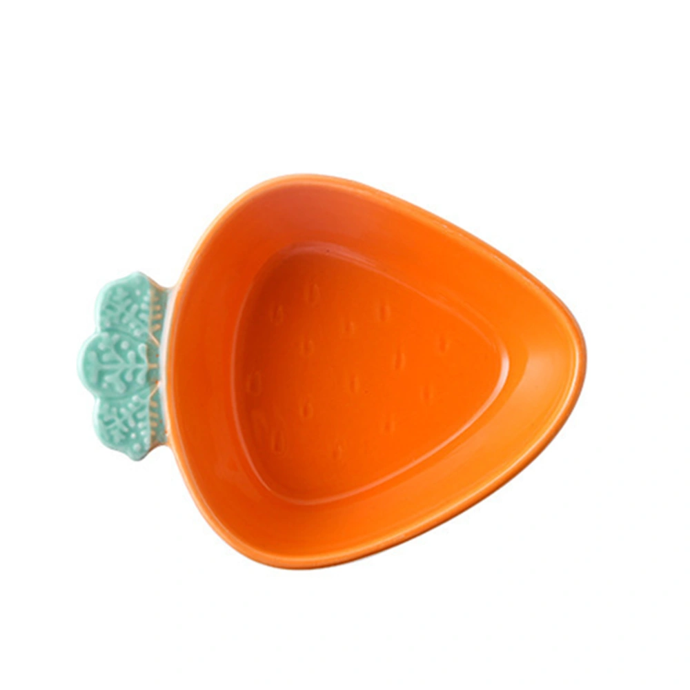 Carrot Shaped Salad Bowl Ceramic Fruit Breakfast Bowl Salad Storage Bowl Food Serving Bowl for Home Restaurant (Carrot Bowl) 