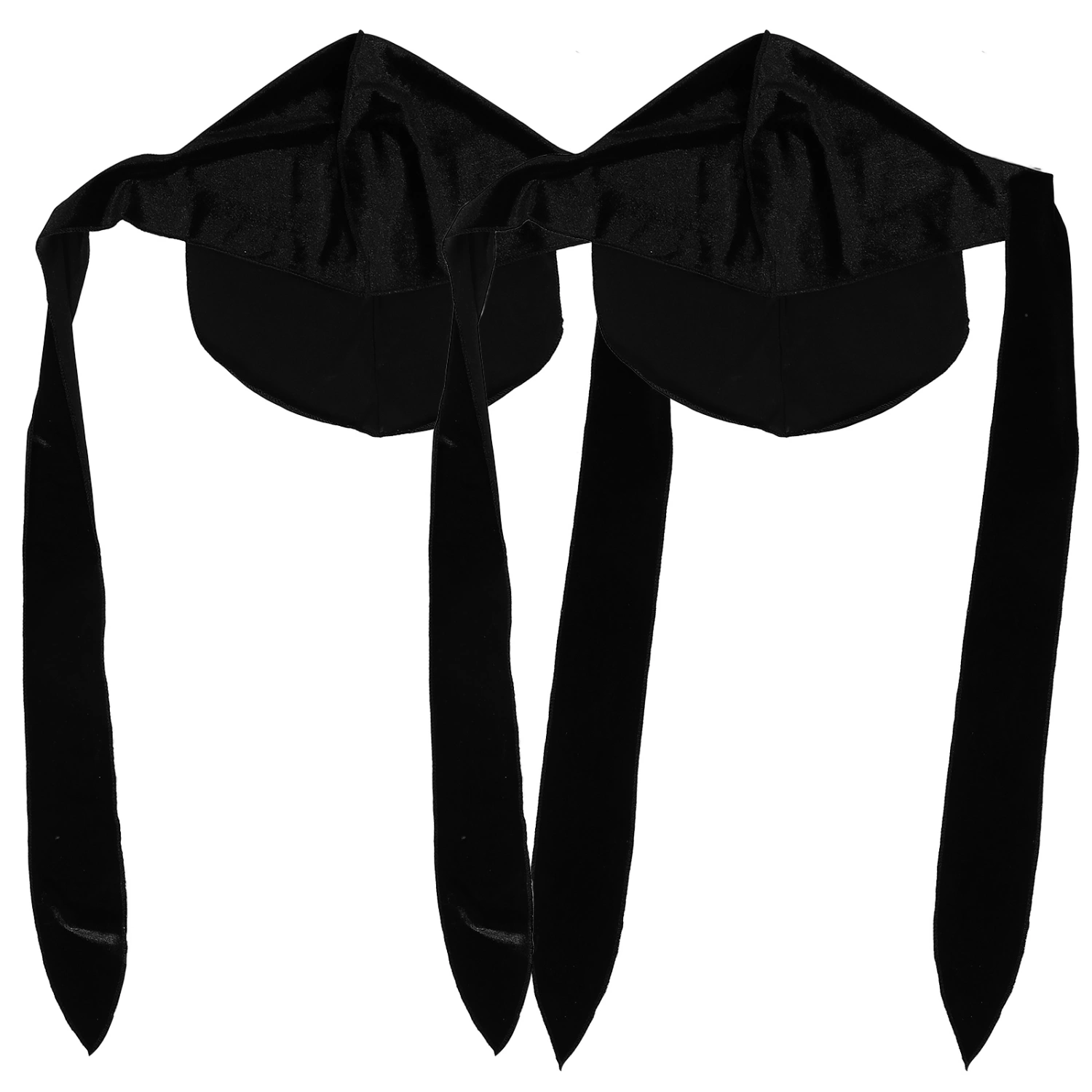 2Pcs Long Tail Durag Pirate Hat Elastic Chemotherapy Hat Turban Head Scarf Caps