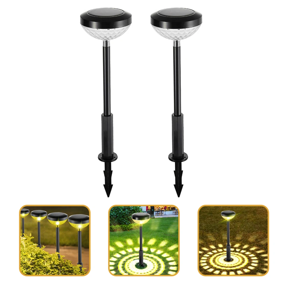 2 Pcs Solar Lights Garden Solar Lamps Pathway Stake Lights Outdoor Solar Lights