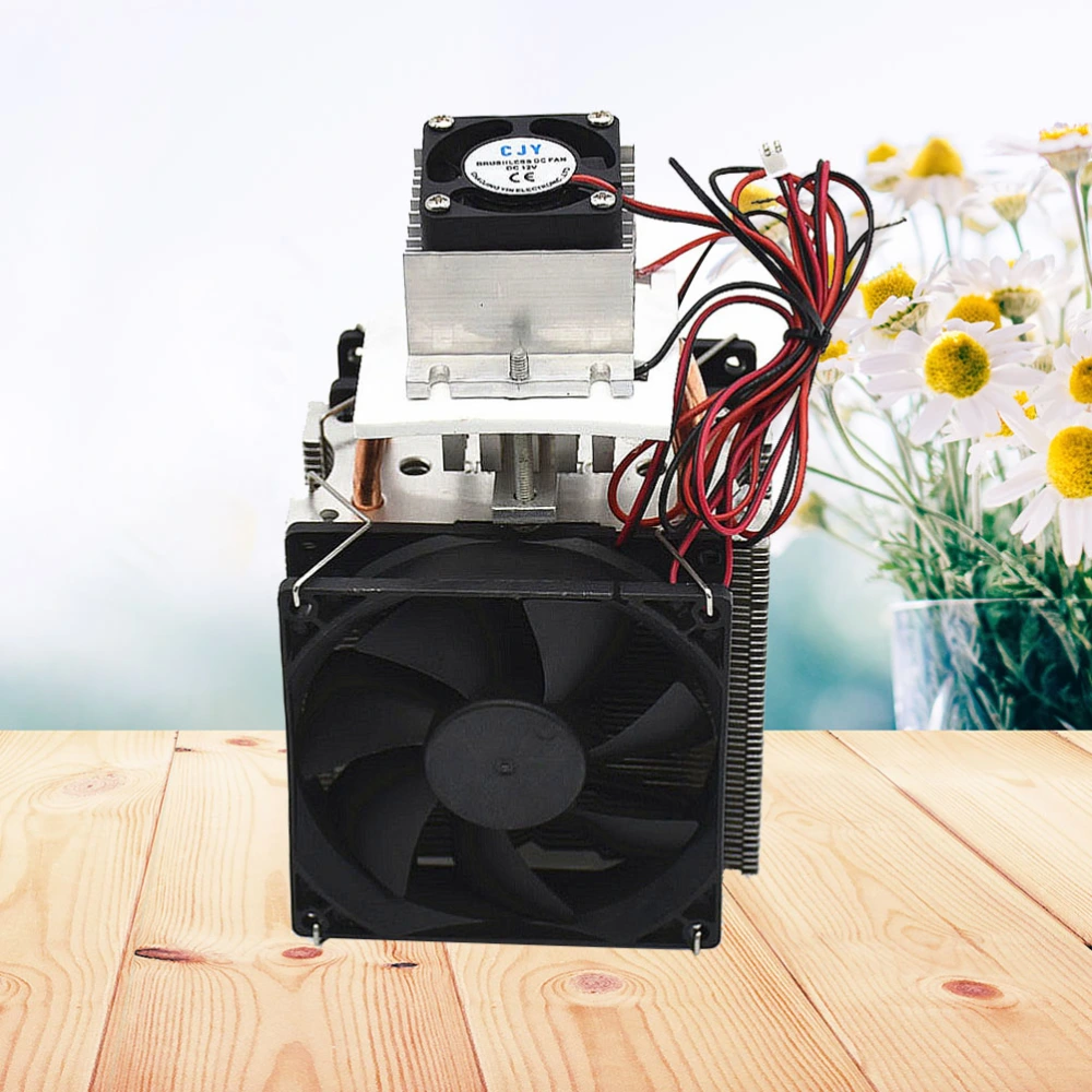 12V Triple Fan Semiconductor Refrigeration Thermoelectric Peltier Air Cooler Power Supply