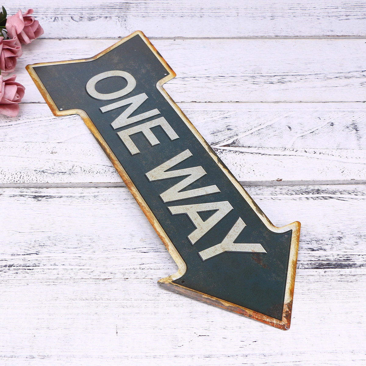 Creative Occident Retro Indicator Tag Iron Art Exit Nameplate for Supermarket Hotel Bar Decoration