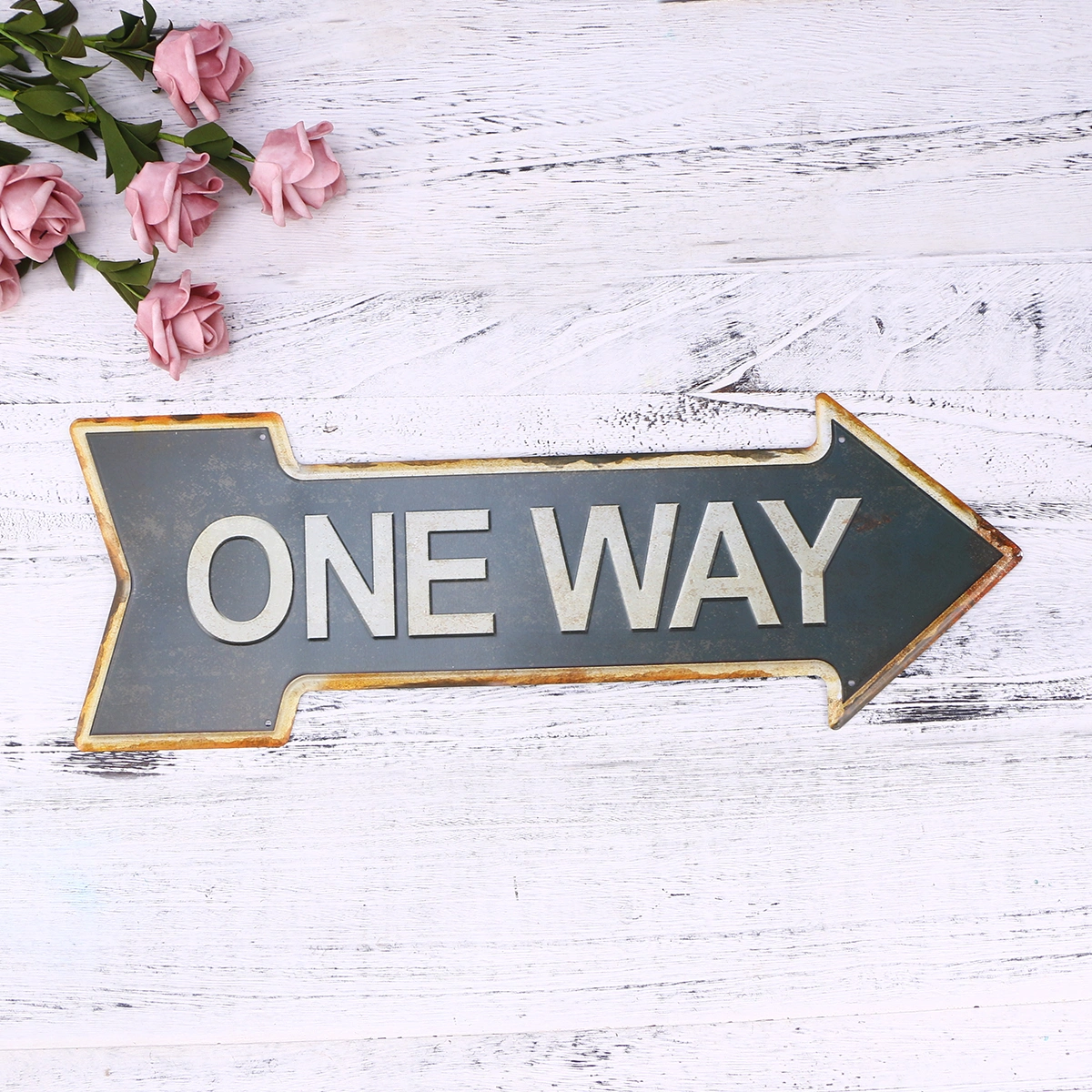 Creative Occident Retro Indicator Tag Iron Art Exit Nameplate for Supermarket Hotel Bar Decoration