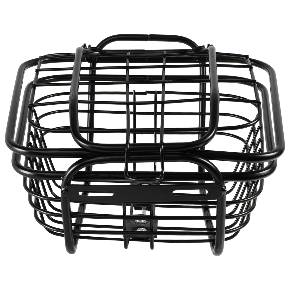 1PC Black Iron Basket Accessory Storage Basket Bike Basket