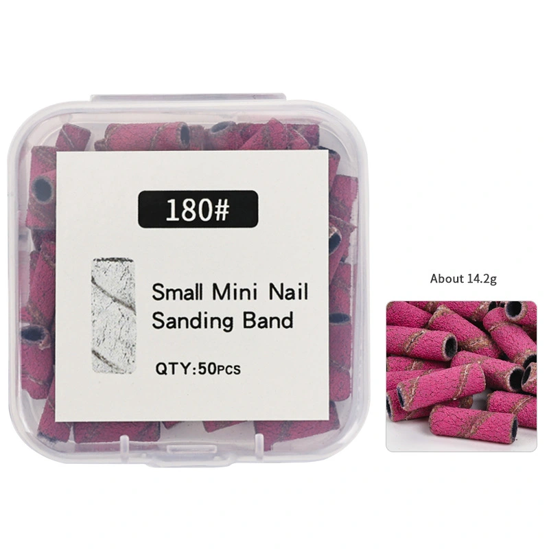 50 pcs Nail Sanding Bands Manicure Nail Sanding Bands Small Nail Sanding Bands for Nail Drill Bits