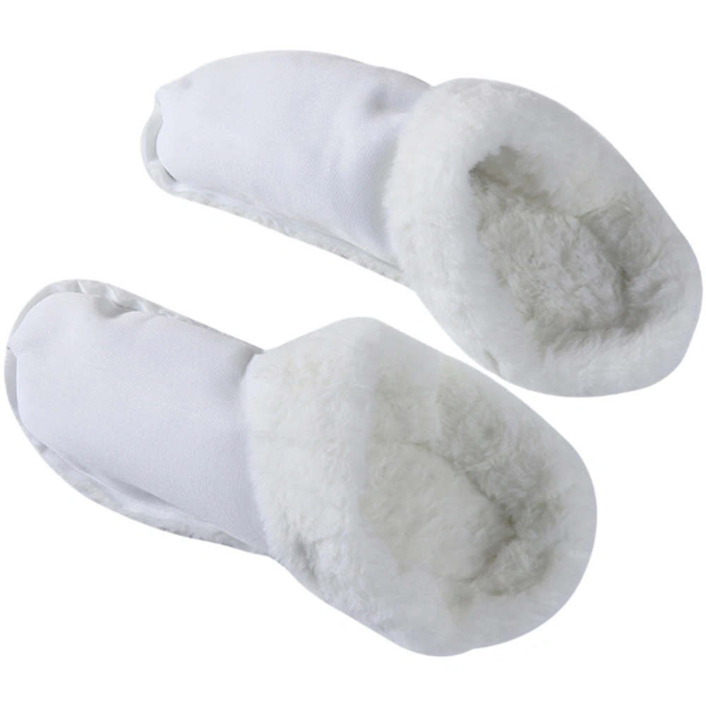 1 Pair Slippers Liner Winter Warm Shoe Liners Thickened Plush Insoles Removable Slippers Liners