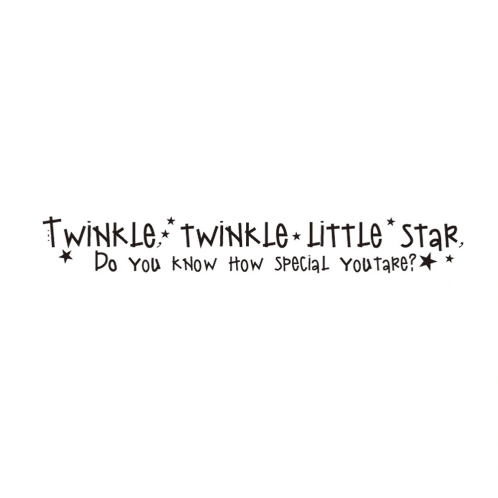 Little Star Children Room Wall Lettering Baby Nursery Wall Decal